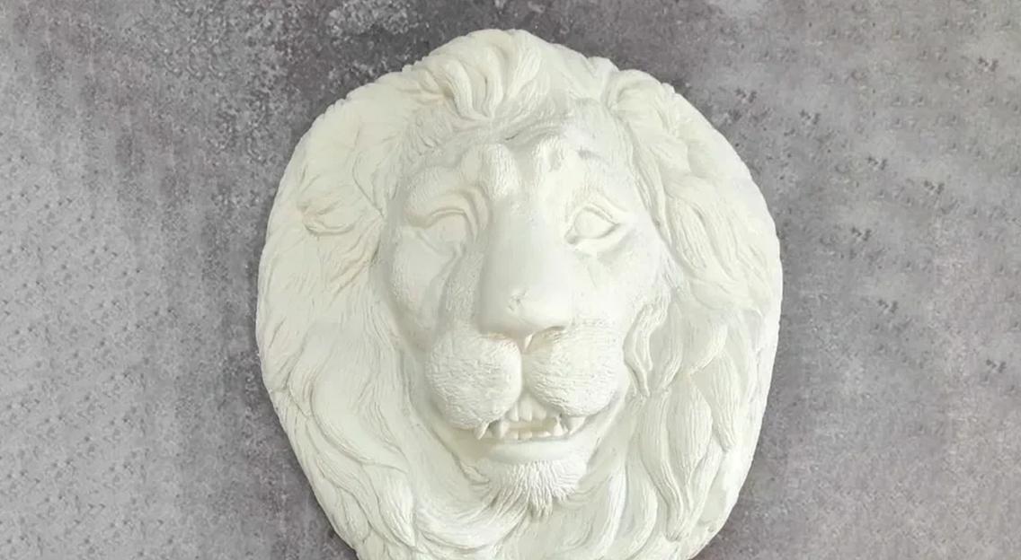 Кариатида декоративная гипсовая «Лев» Samaragips ОПТ фото 1