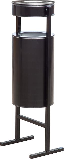 Урна уличная с пепельницей 36 литров черный фото 1
