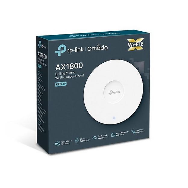 Точка доступа TP-Link EAP610 AX1800 10/100/1000BASE-TX белый фото 4