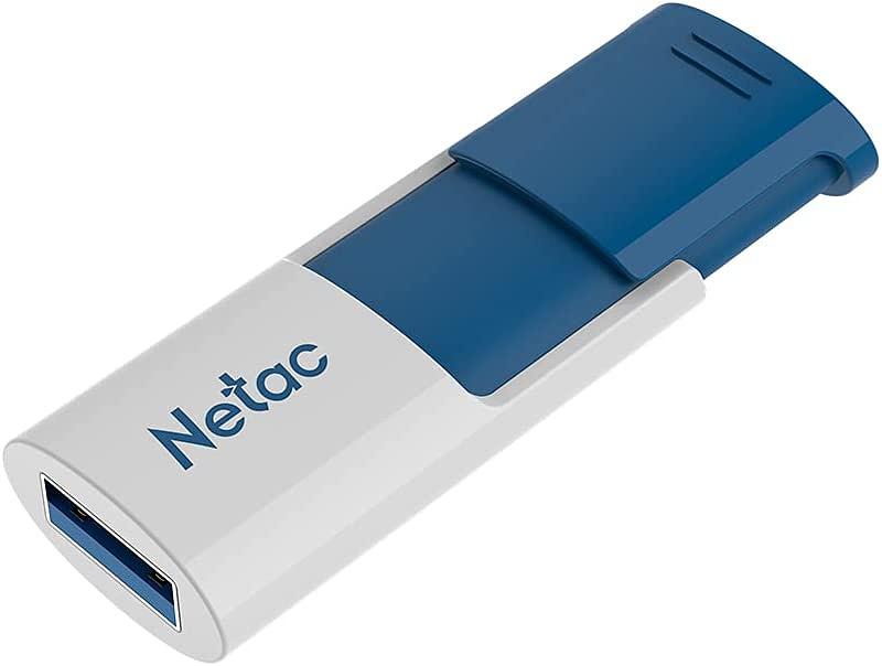 Флеш-накопитель Netac U182 Blue USB3.0 Flash Drive 64GB,retractable фото 1