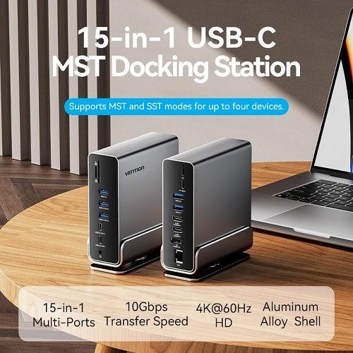 Мультифункциональная док-станция Vention USB Type C 15 в 1 Vention TPUH0 фото 2