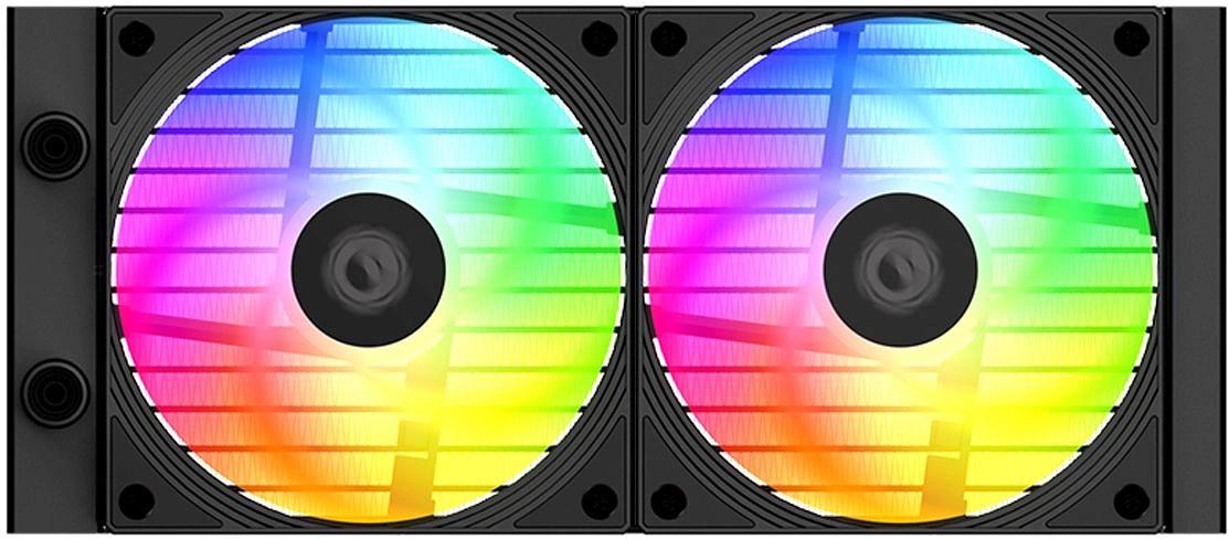 Система водяного охлаждения ID-Cooling FX240 Inf ARGB Soc-AM5/AM4/1151/1200/2066/1700 черный 4-pin + 3-pin 27.2dB Al+Cu 300W Ret фото 3