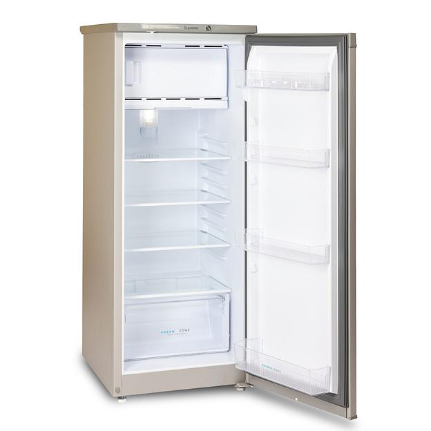 Холодильник Бирюса M410 металлик однокамерный 153/27л морозилка сверху фото 4