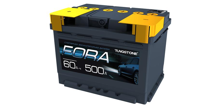 Аккумулятор FORA 60 А/ч, прямой полярности, конус ОПТ фото 1
