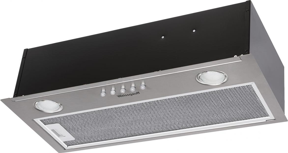 Вытяжка встраиваемая Weissgauff Alpha 50 PB IX нержавеющая сталь управление: кнопочное (1 мотор) фото 4
