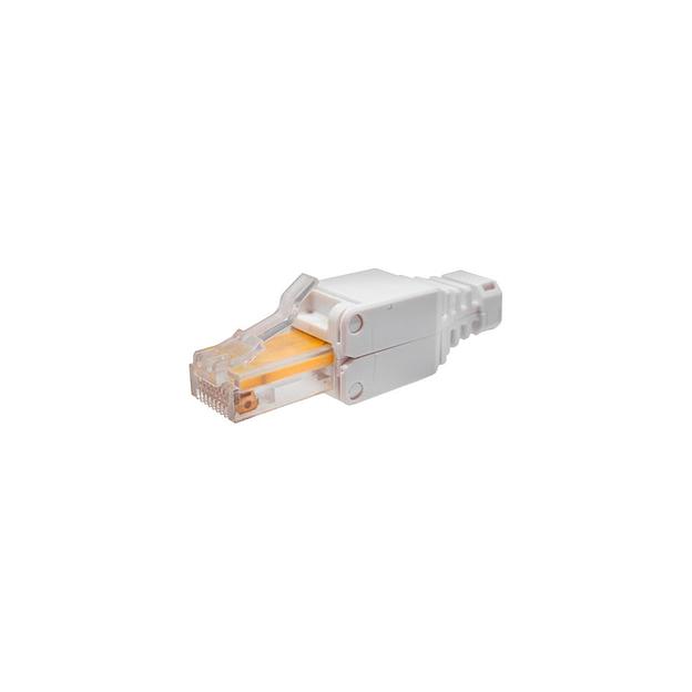 Коннектор SUPRLAN 10-0218-1 UTP кат.5E RJ45 серый фото 1