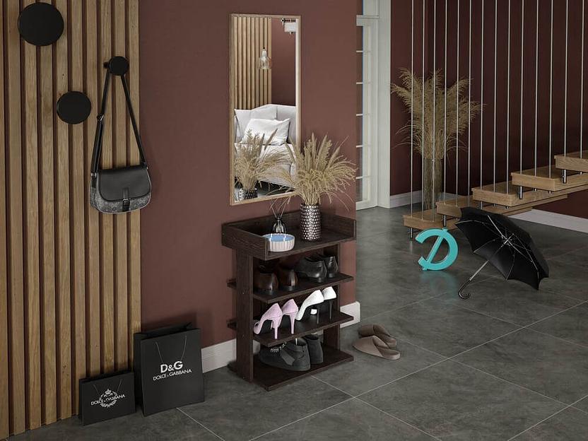 Обувница Досто «Этажи Малая» 522×312×67h, опт фото 1