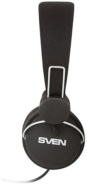 Наушники накладные Sven AP-320M 1.2м черный проводные оголовье фото 3