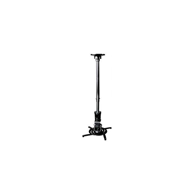 Кронштейн для проектора Cactus CS-VM-PR01L-BK, до 10кг, потолочный, поворот и наклон, черный фото 1