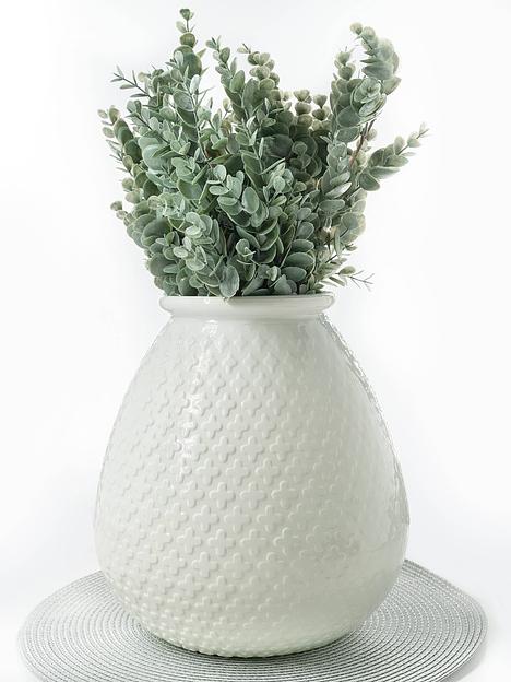 Ваза Trebol San Miguel, 27 см., белая матовая, опт фото 1