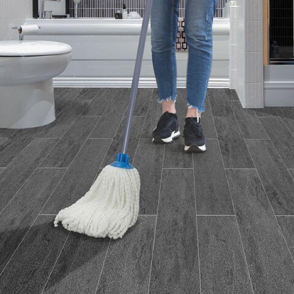 Насадка МОП веревочная для швабры, крепление еврорезьба, микрофибра, длина 24 см, 115 г, LAIMA, 603123 фото 5