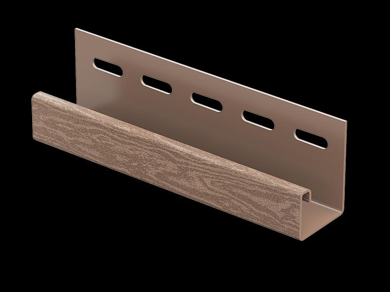 J Планка для сайдинга Тимберблок Кедр фото 1