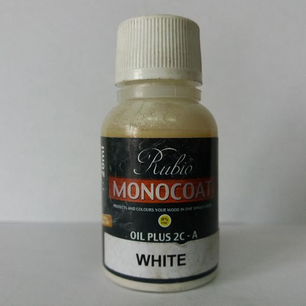 Масло Rubio Monocoat Oil Plus 2C component A, White, 20 ml фото 1