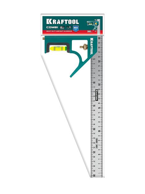 KRAFTOOL Combi 300 мм, Комбинированный многофункциональный угольник (34371) фото 4