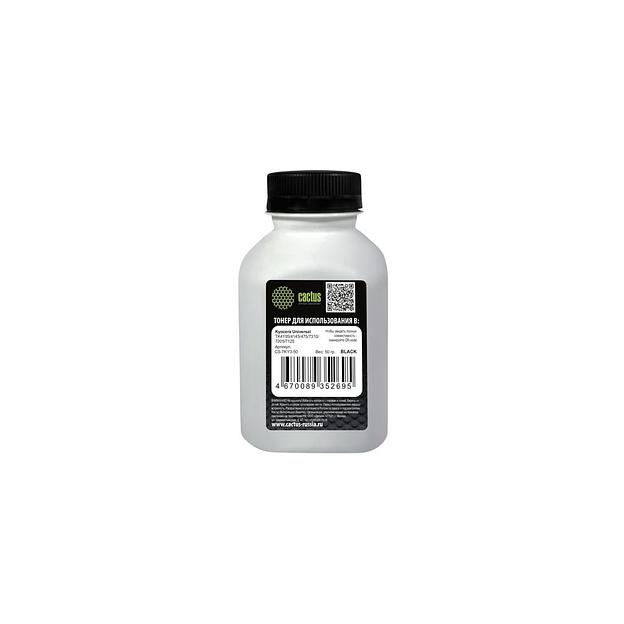 Тонер Cactus CS-TKY3-50, для Kyoсera Universal TK4105/4145/475/7310/7205/7125, черный, 50грамм, флакон фото 1