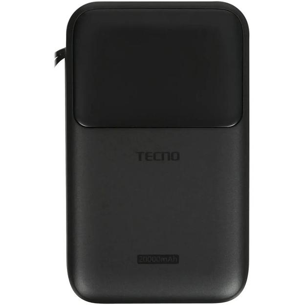 Внешний аккумулятор Tecno Pocket S201 20000mAh 2.4A 2xUSB-A/USB-C черный фото 1