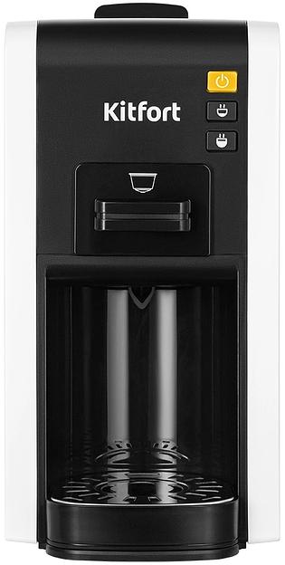 Кофеварка рожковая Kitfort КТ-7467 1100Вт белый/черный фото 2