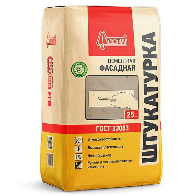 Штукатурка цементная Старатели фасадная 25кг фото 1