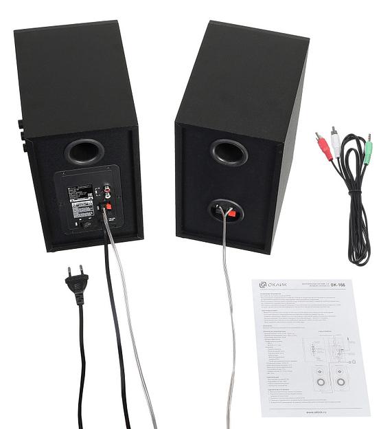 Колонки Оклик OK-166 BT 2.0 черный 40Вт BT фото 7
