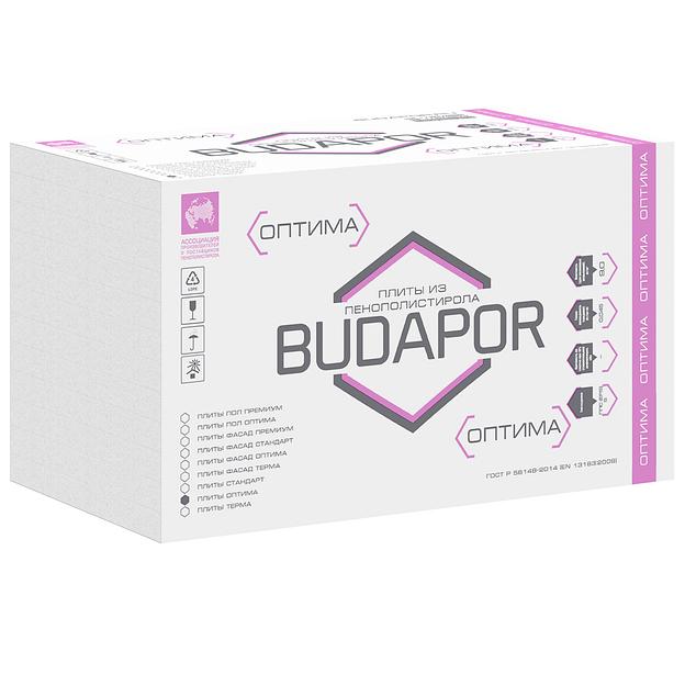 Пенопласт 1000х1000х20 мм Оптима 9 кг/м3 фото 1