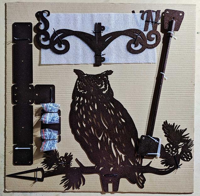 Флюгер «Сова на ветке» ОПТ фото 4