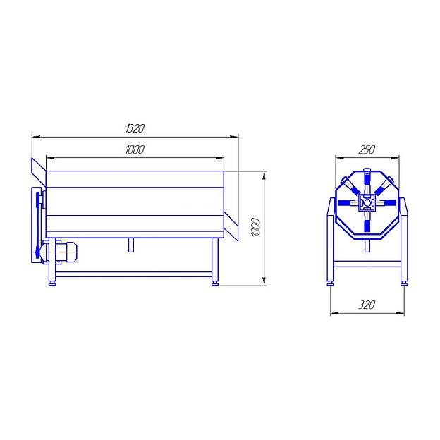 Устройство очистки лап/голов птиц ВИ-1041 фото 2
