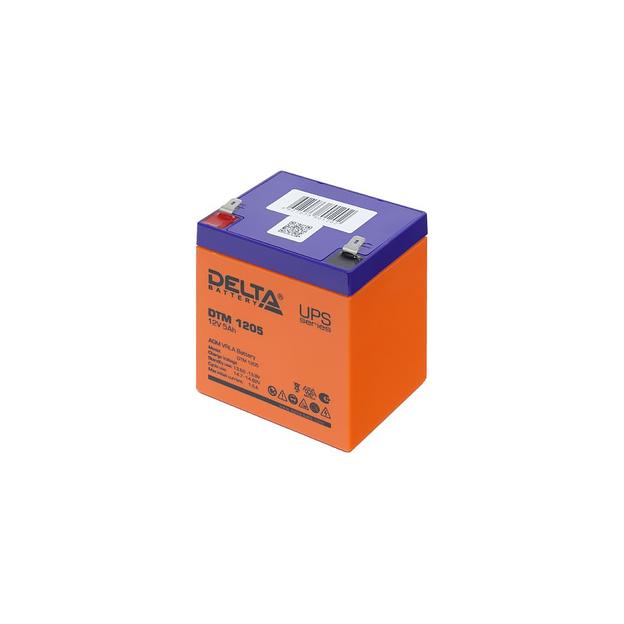 Аккумуляторная батарея Delta DTM 1205 для ИБП 12В, 5Ач фото 1