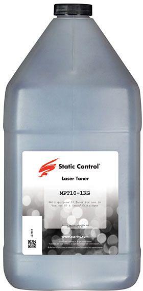 Тонер Static Control MPT10-1KG черный флакон 1000гр. для принтера НР LJ P1005/1006/1505/ 1606/ P1102/1322/M125 фото 1