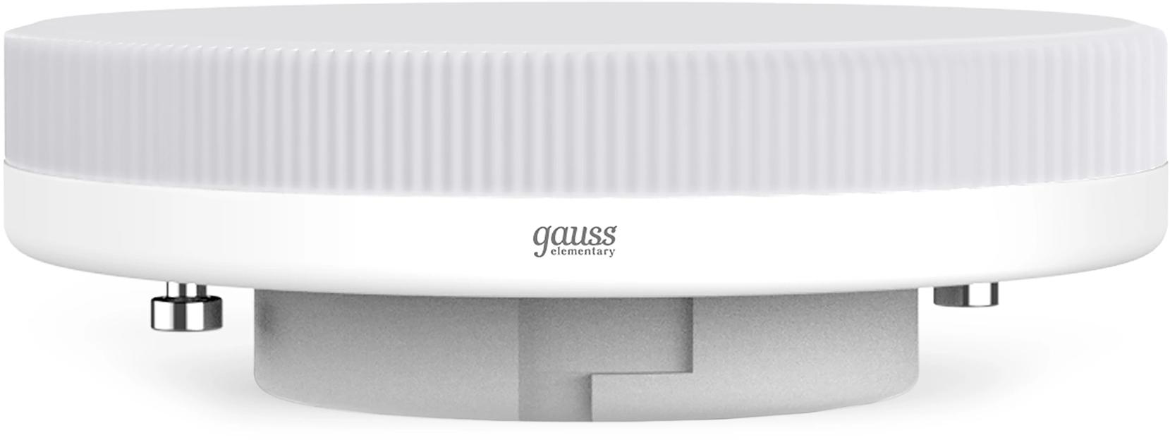 Лампа светодиодная Gauss Elementary 83833 13Вт цок.:GX53 таблетка 180B св.свеч.бел.хол. GX53 (упак.:10шт) фото 2