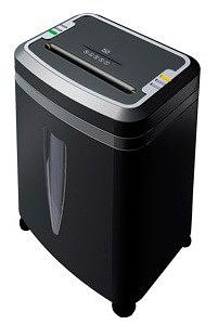 Шредер Office Kit S145 (секр.P-5)/фрагменты/8лист./20лтр./скрепки/скобы/пл.карты/CD фото 1