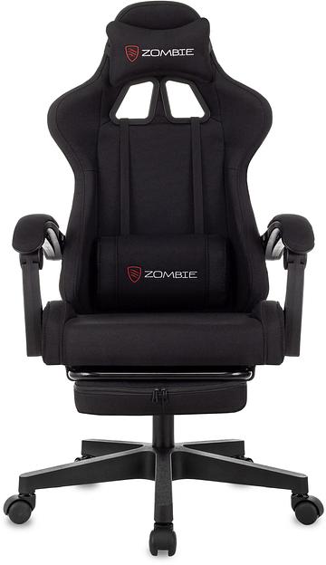 Кресло игровое Zombie Shadow черный Neo Black крестов. пластик подст.для ног фото 2