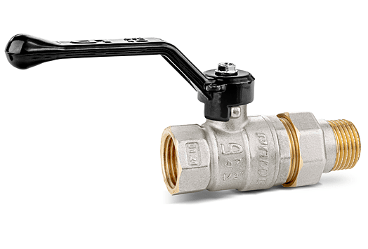 Кран шаровой латунный LD Pride Ду32 Ру25 "американка" фото 1