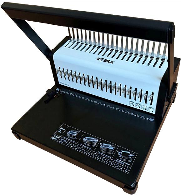 Переплетчик Kobra Queenbind 500HD A4/перф.23л.сшив/макс.500л./пластик.пруж. (6-51мм) фото 1
