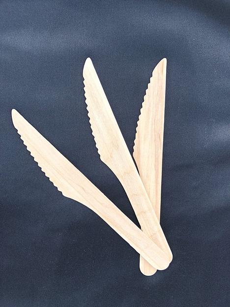 Набор одноразовых ножей 165 мм, в бумажном крафт-пакете (10 шт) фото 8