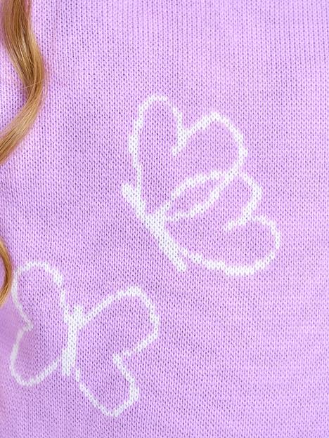 Джемпер «Зайка» сиреневый, для девочек ОПТ фото 9