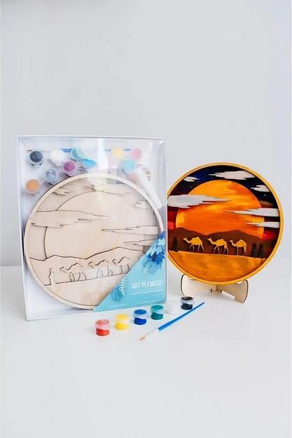 Раскраска антистресс набор для творчества Пустыня Art Plywood опт фото 3