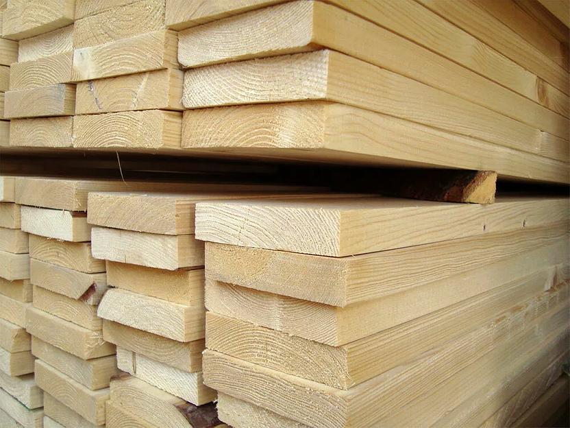 Доски хвойных пород дерева 50х250х4000 мм фото 1