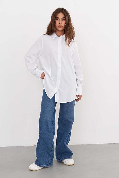 Рубашка длинная  SCT_002_W/Белый  фото 2