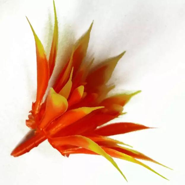 Добавка середина с ножкой Оранжевая 5-8см 168с (с крепл.) 548шт/кг фото 3