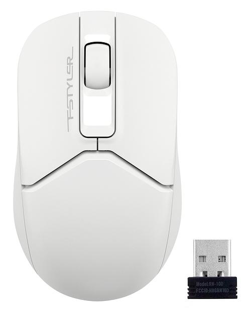 Мышь A4Tech Fstyler FG12S белый оптическая (1200dpi) беспроводная USB (3but) фото 2