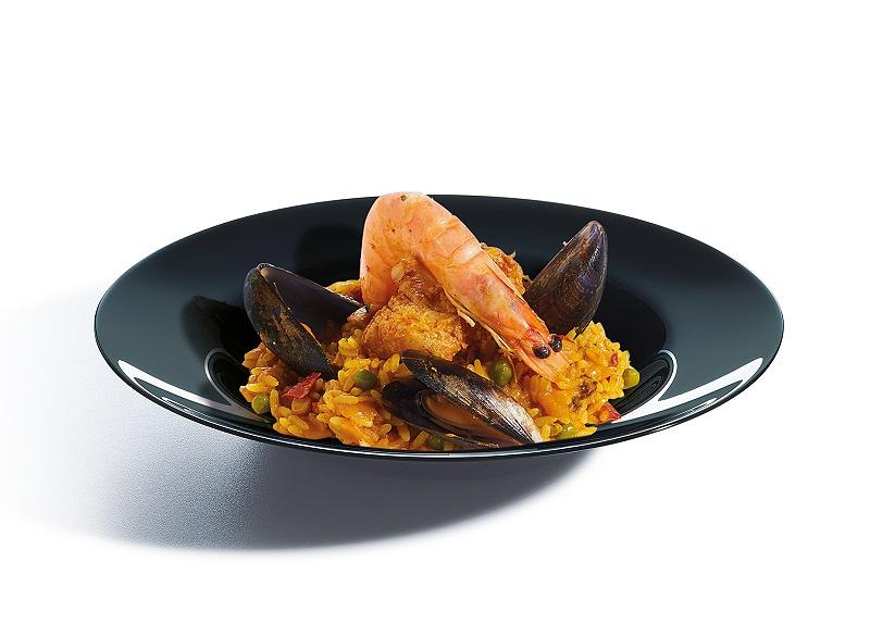 Блюдо для пасты d=285 мм. 1150 мл. h= 45 мм. Эволюшн Блэк /6/12/ фото 1