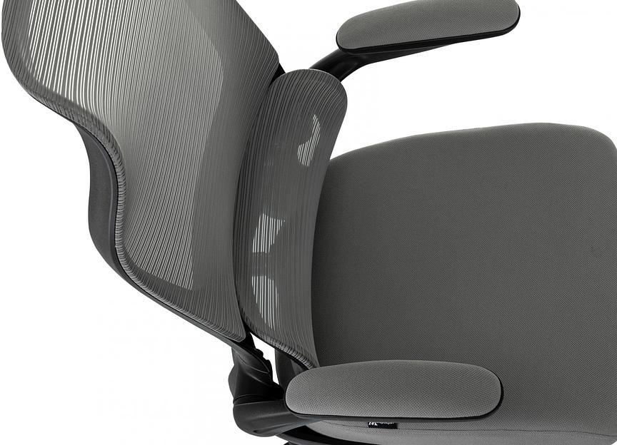 Кресло руководителя Бюрократ Sigma 1 серый сетка/ткань крестов. пластик фото 9