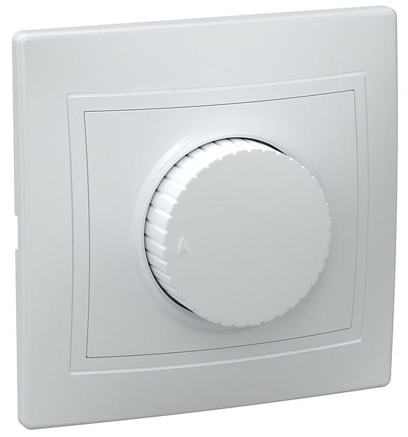 Iek EDK10-K01-03-DM ВСР10-1-0-КБ Светорегулятор поворот КВАРТА (белый) фото 1