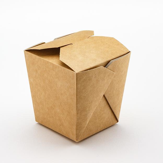 Коробка для лапши/вока 460мл "Eco Noodles" крафт (коричневая) - 35 шт фото 1