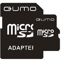 Micro SecureDigital 4Gb QUMO QM4GMICSDHC4 {MicroSDHC Class 4, SD adapter} фото 1