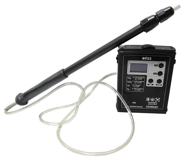 ФП-33 газоанализатор переносной (АРТ 23013) на метан (CH4) или пропан (C3H8), кислород (O2) и оксид углерода (CO), (обязательно (на выбор) применение со штангой АРТ 23111/щупом АРТ 23113) фото 3