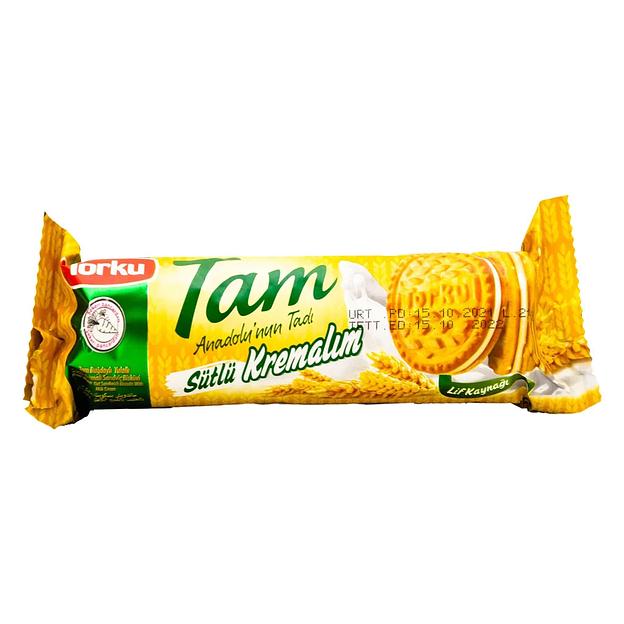 Печенье Torku «Tam» с молочным кремом 83 г ОПТ фото 1