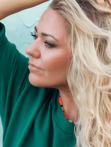 Ювелирный пирсинг в нос серебро нострил с фианитом фото 2