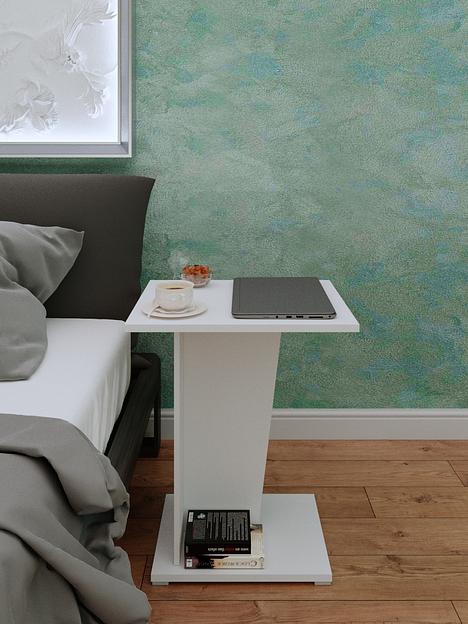 Столик журнальный Wood&Stone «Астион» белый 41.5×41.5×60 см фото 3