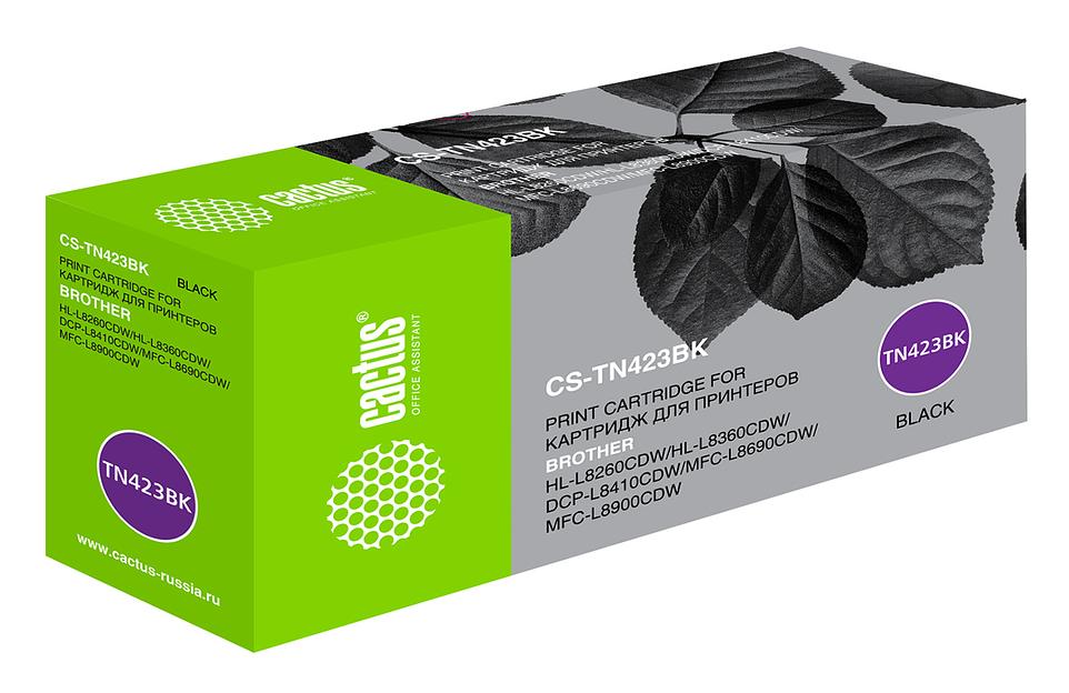 Картридж лазерный Cactus CS-TN423BK TN-423BK черный (6500стр.) для Brother DCP L8410CDW/HL L8260CDW/MFC L8690CDW фото 1
